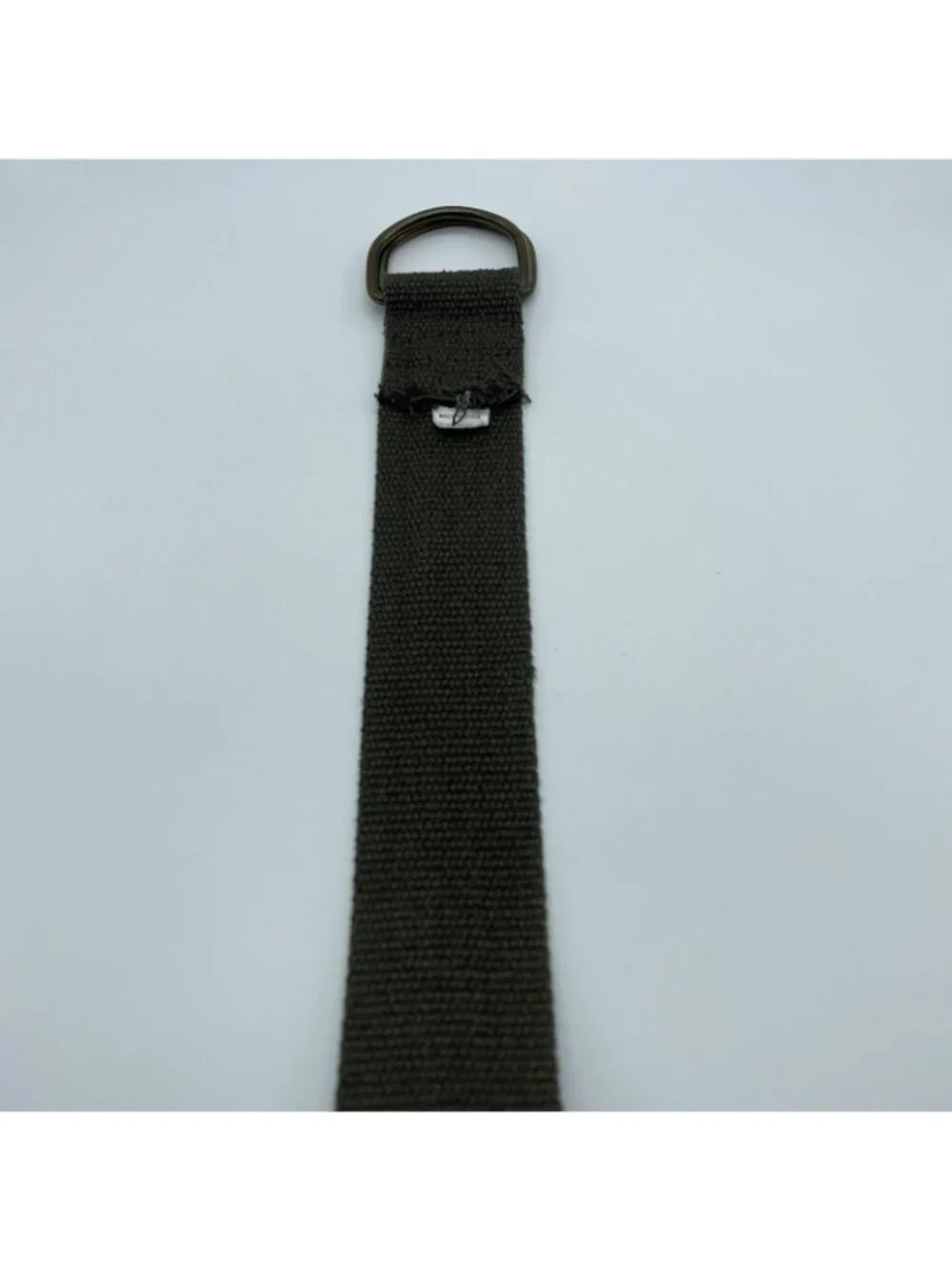 Unbranded Green D-Ring Web Belt Men’s Size L Military Casual Double Ring Style